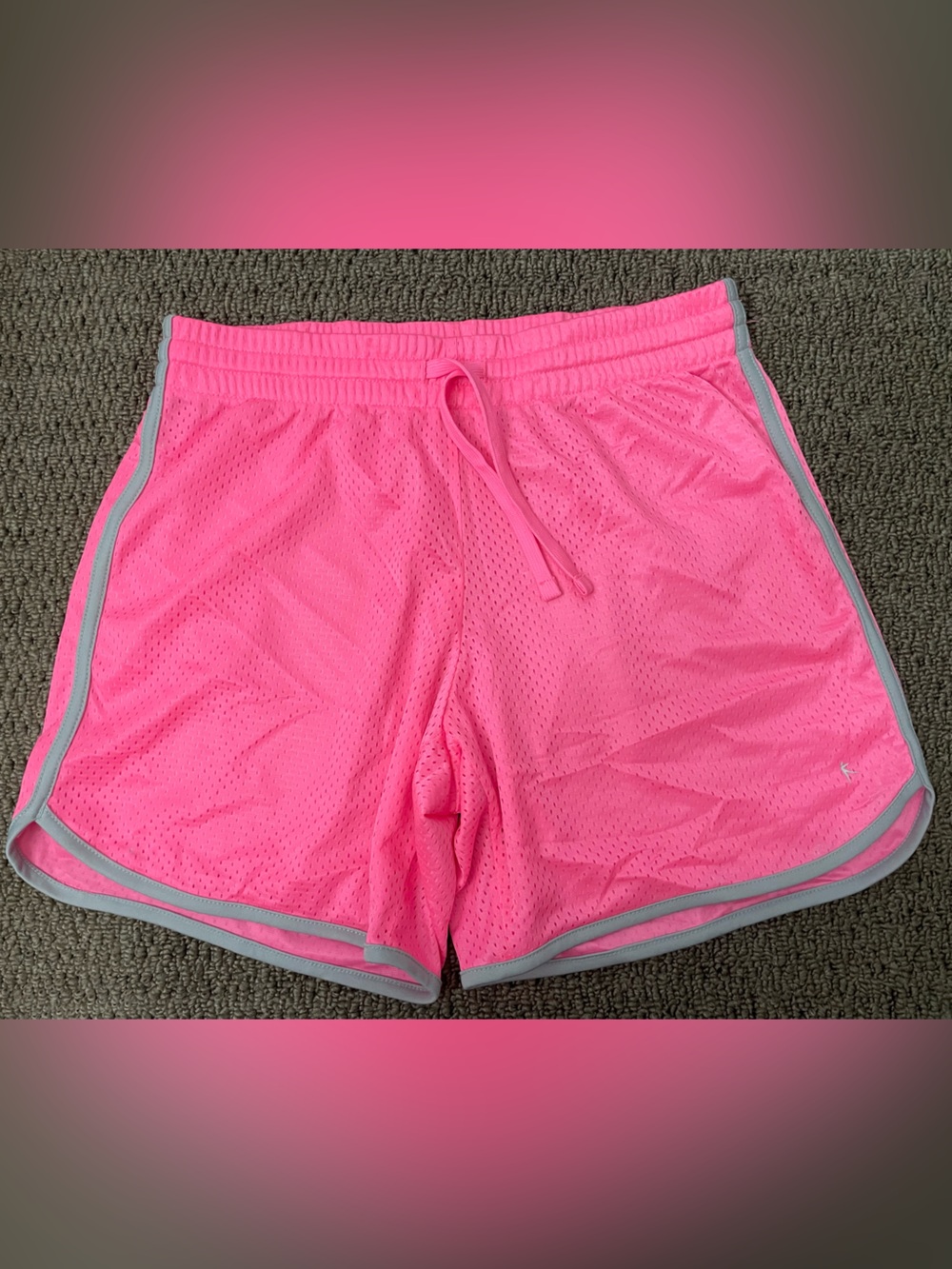 Danskin Now Hot Pink Athletic Running Shorts Women’s Size S 4-6 Mesh Activewear